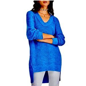 Free People “Sunday Scoop” Oversized Hi-Low Sweater